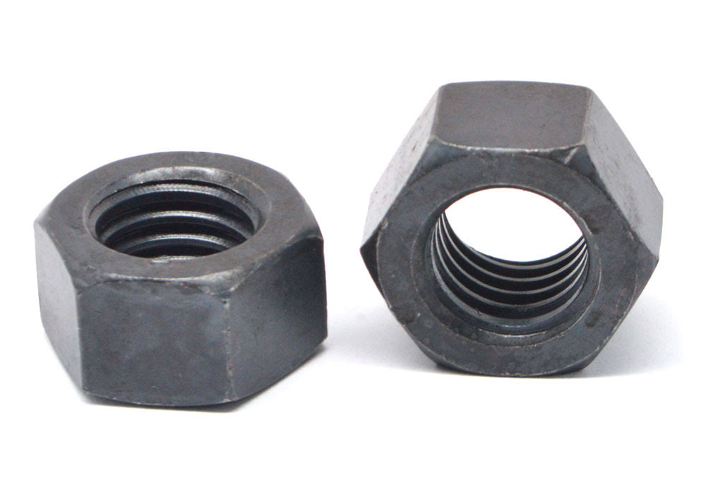 1 3/8x22-12 Fine Thread Grade 8 Finished Hex Nut Medium Carbon Steel Black Oxide P33888
