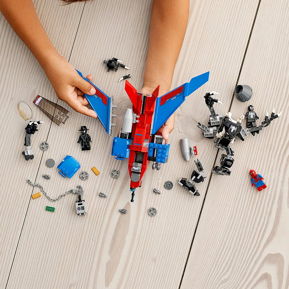 Building Kit with Minifigures, Mech and Plane (371 Pieces) S4318