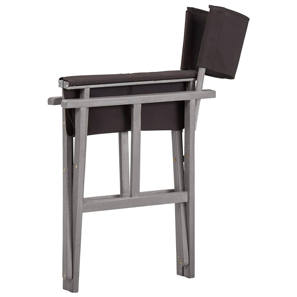 2 Pcs Solid Acacia Wood Director's Chairs R859