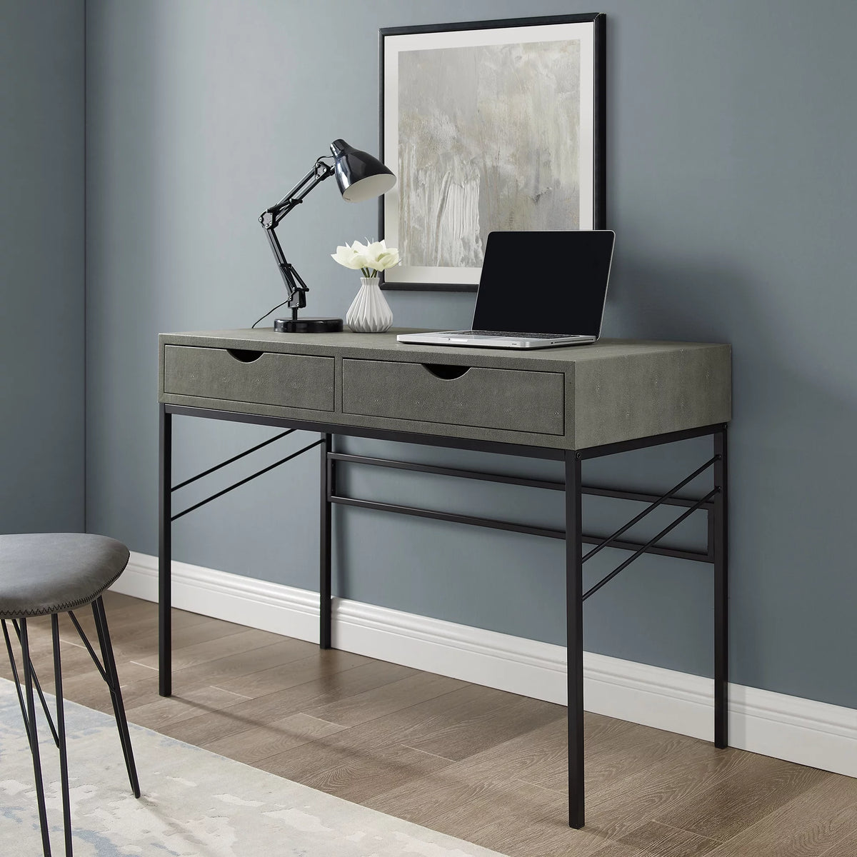 Grey Writing Desk J80159
