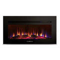 31 in. Glass Face Crystal Log Set Fireplace Y663