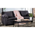 Charcoal Fabric Upholstered Sofa J8476