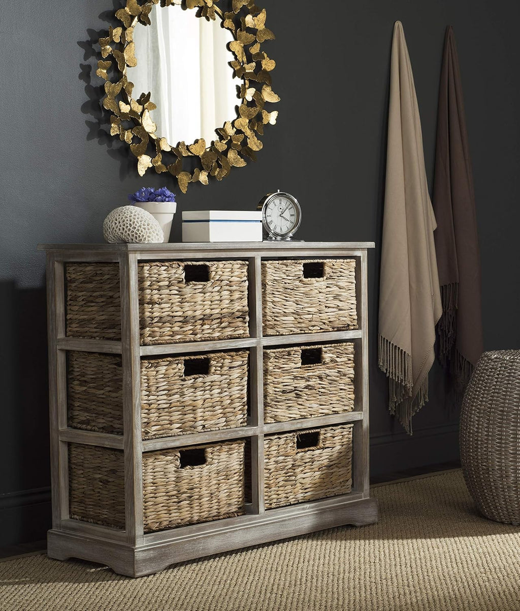 Wicker Basket Storage Chest H3939