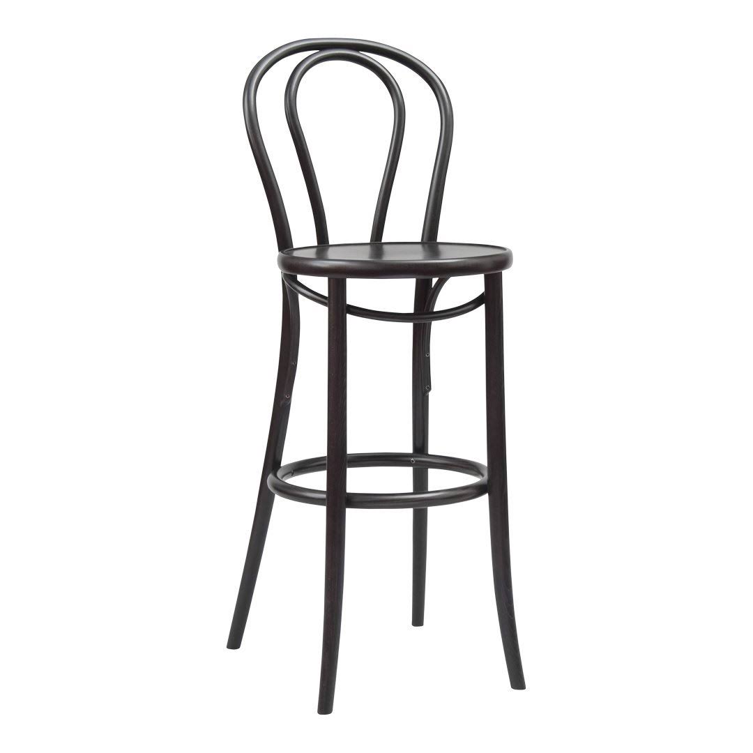 Beech White Powder Lacquer Counter Height Bar Stool L847