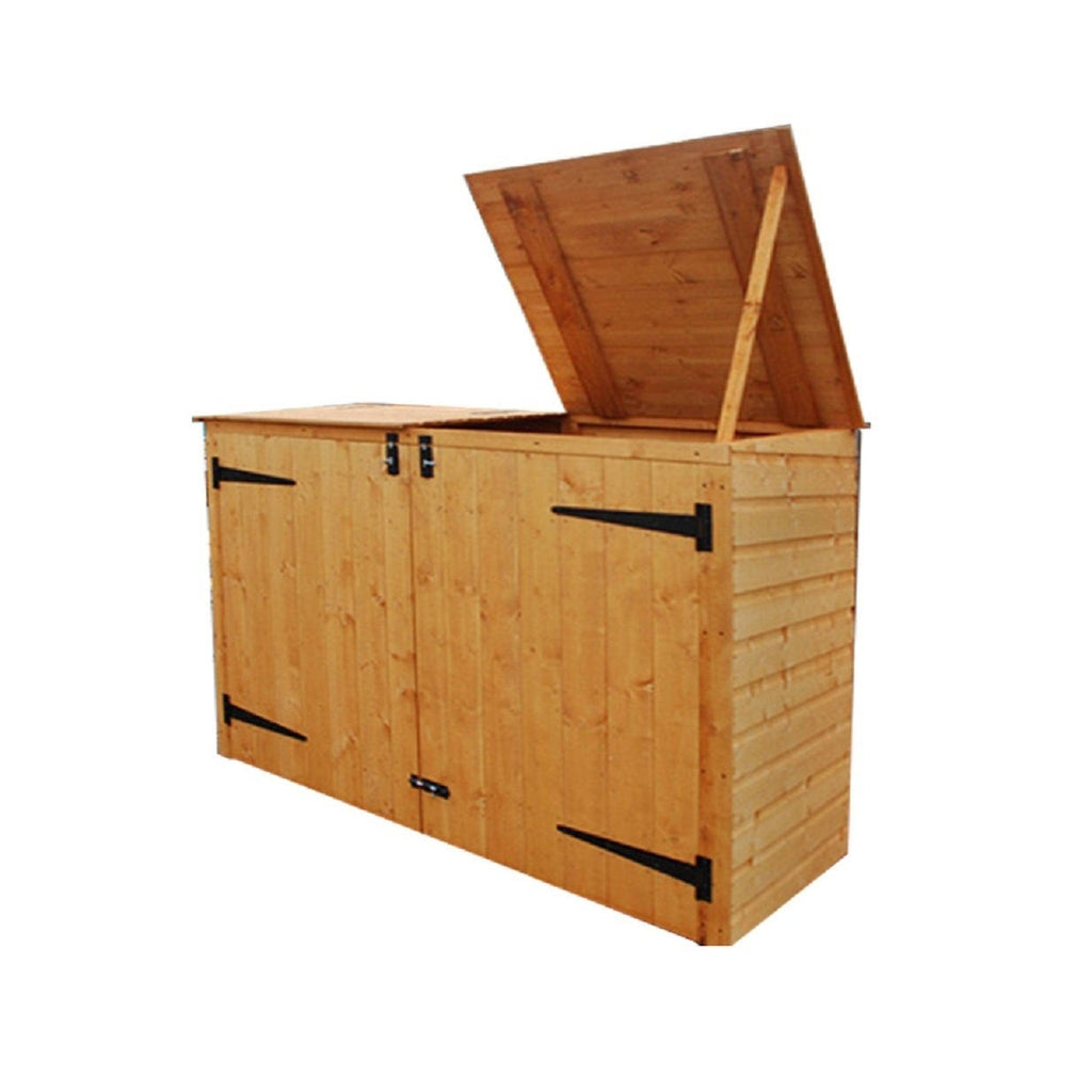 Double Garbage Can Storage Shed U729458