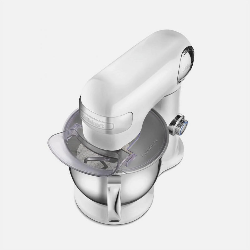 White Stand Mixer with Stainless Steel Measuring Cups and Spoons Q4252