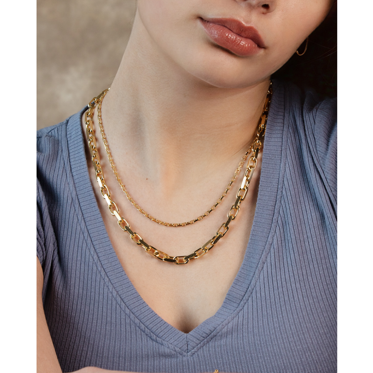 Solid 14K Yellow Gold 2.5mm Cable Chain Necklace 18" 20" 22" 24" R1258