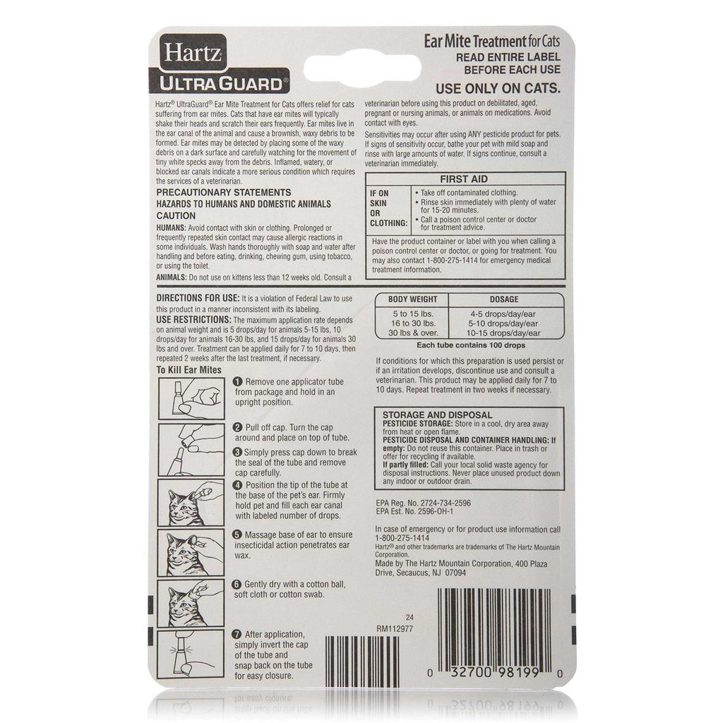 Ear Mite Treatment for Cats Q247685