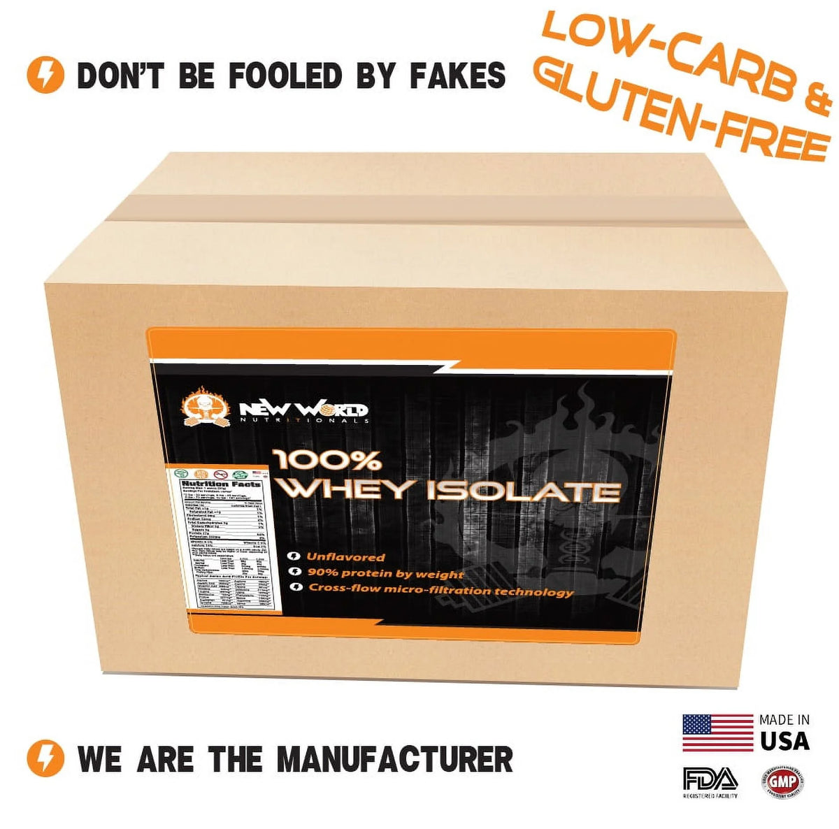 Chocolate Whey Protein Isolate Powder 15 Ibs T289957
