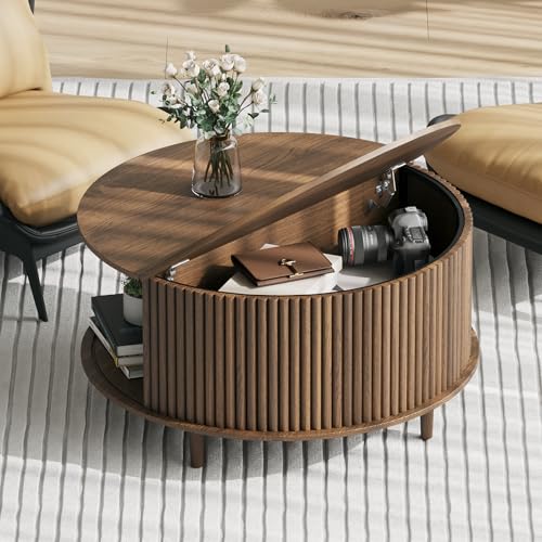 Lift Top Coffee Table with Storage Shelf W5268