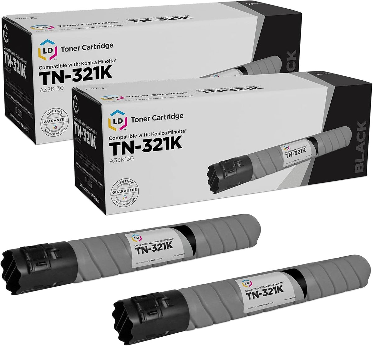 Toner Cartridge Black 2-Pack P132876