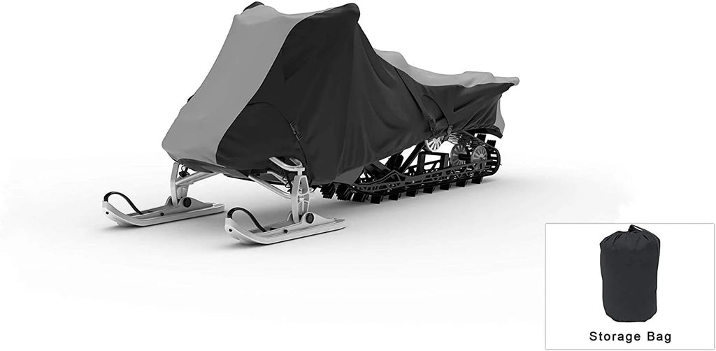 Snowmobile Cover with Built-in Securing Straps and Storage Bag T4812