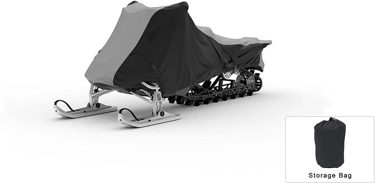 Snowmobile Cover with Built-in Securing Straps and Storage Bag T4812