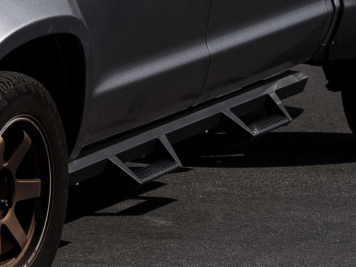 Matte Black Drop Step Bars L7765