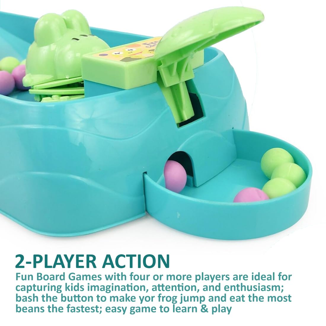 Hungry Frog Games Eating Beans Games Interactive Game Toy Family Board Games For Kids Multiplayer Game For 2 Player Z91858