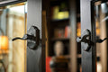 Black Keyed Entry Door Lever Set S1979