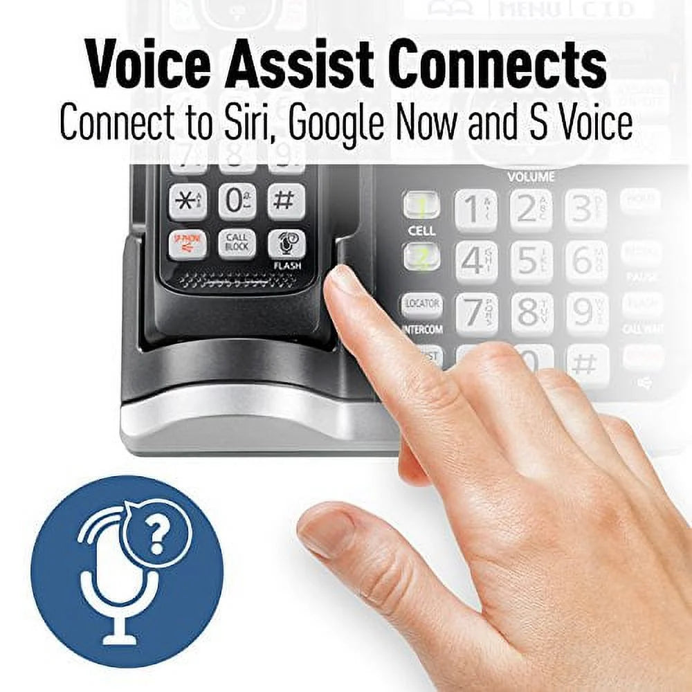 DECT 6.0 Expandable Cordless Phone System with Answering Machine - 3 Handsets T36480