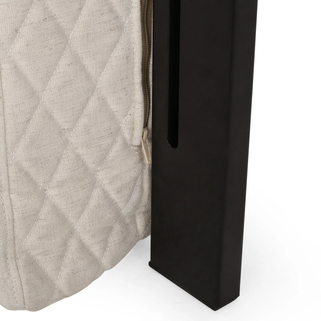 Full/Queen Tufted Wingback Fabric Headboard L296019