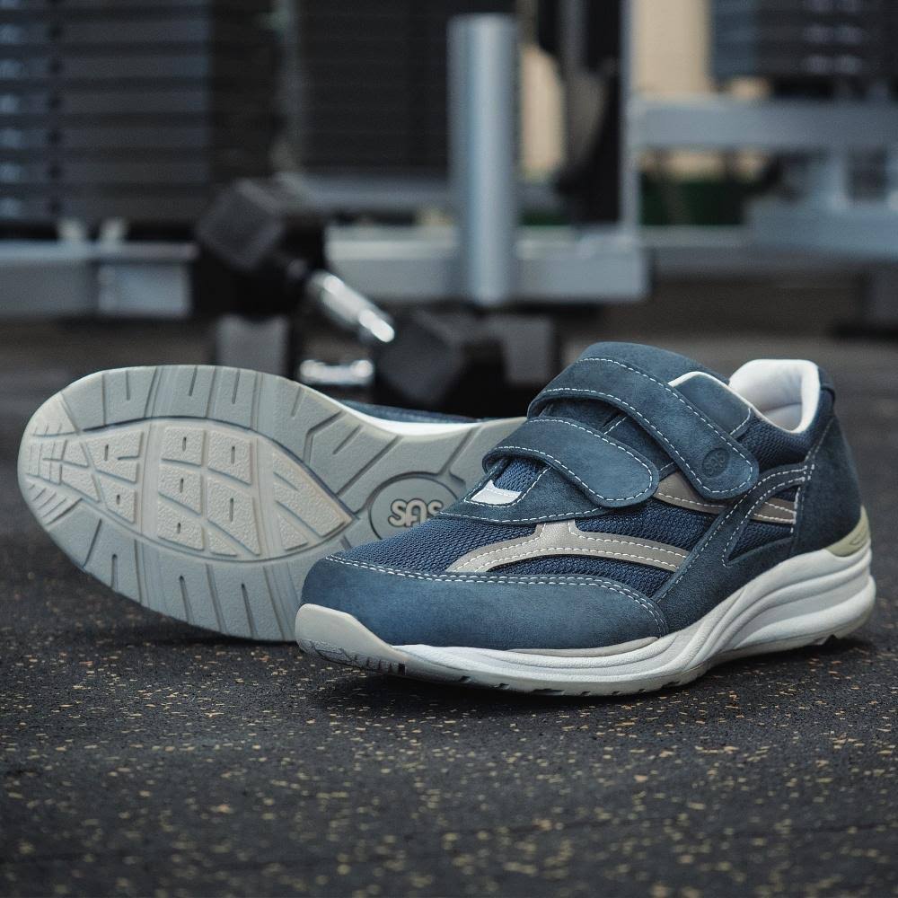 Blue Mesh Slim Shoes V453781