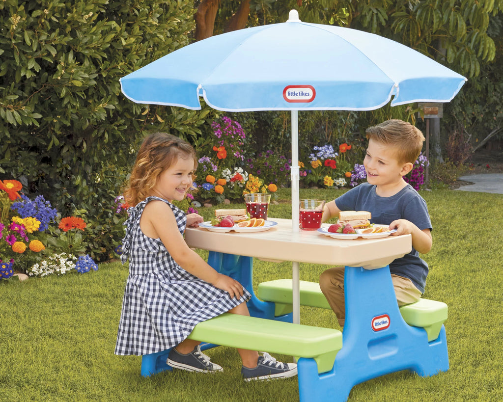 Kids Picnic Table with Umbrella G2207