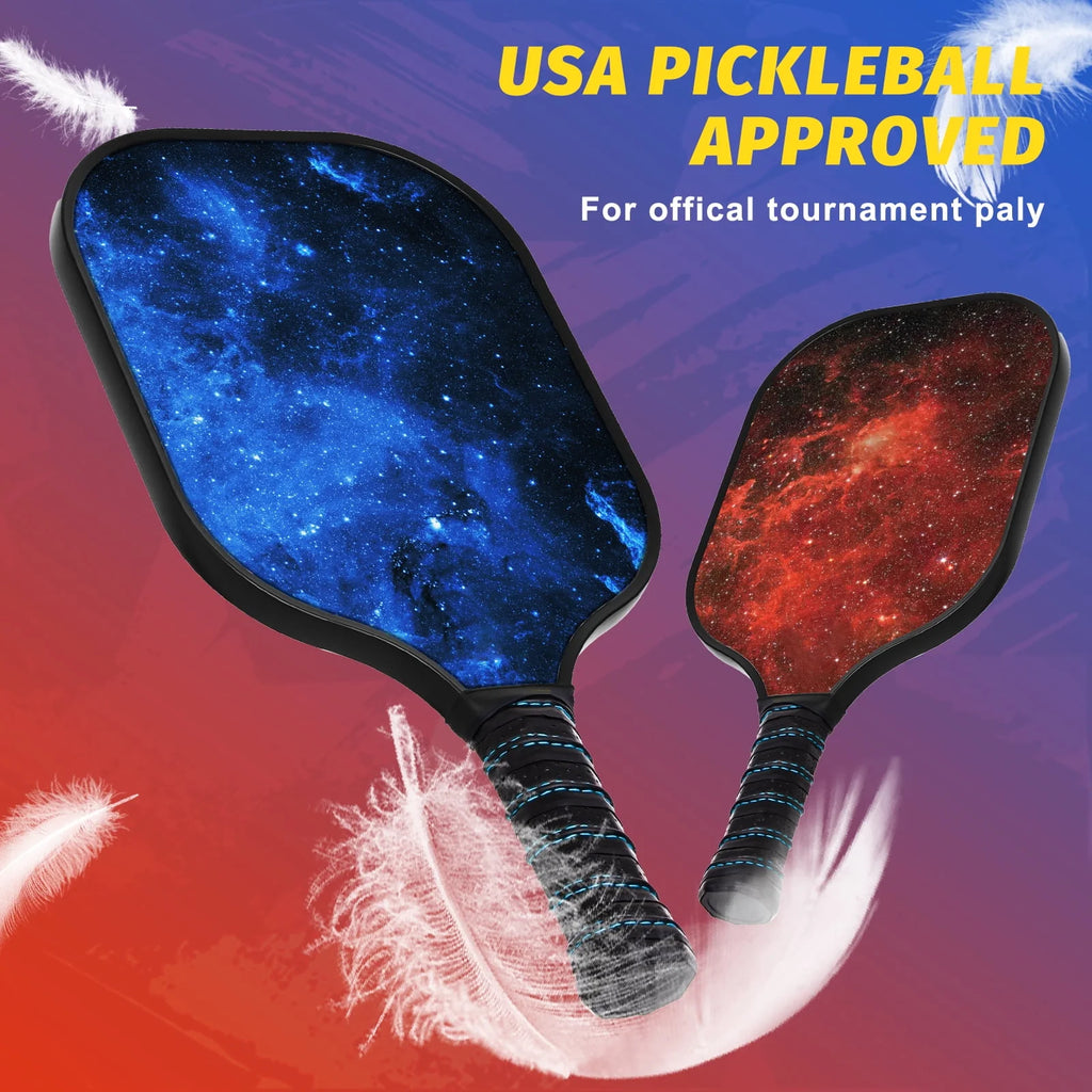 USAPA Approved Wood Pickleball Set with 4 Rackets, Bag, 4 Balls Z74284