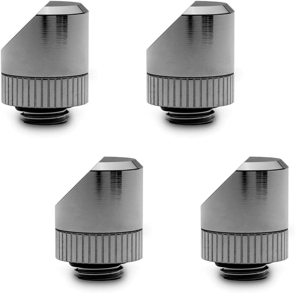 45 Degree Angled Rotary Fitting, Black Nickel, 4-Pack C622
