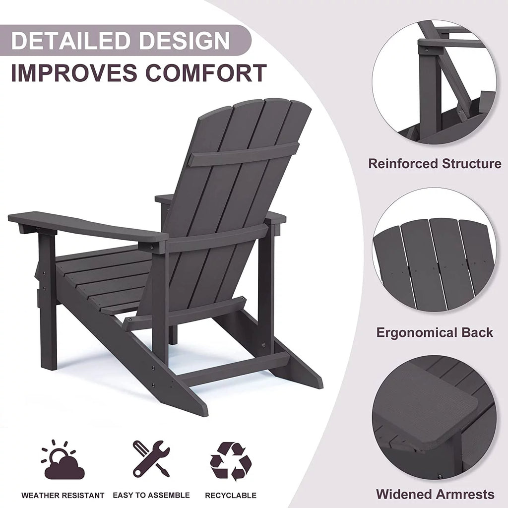 2 Pcs HIPS Adirondack Chair F78104