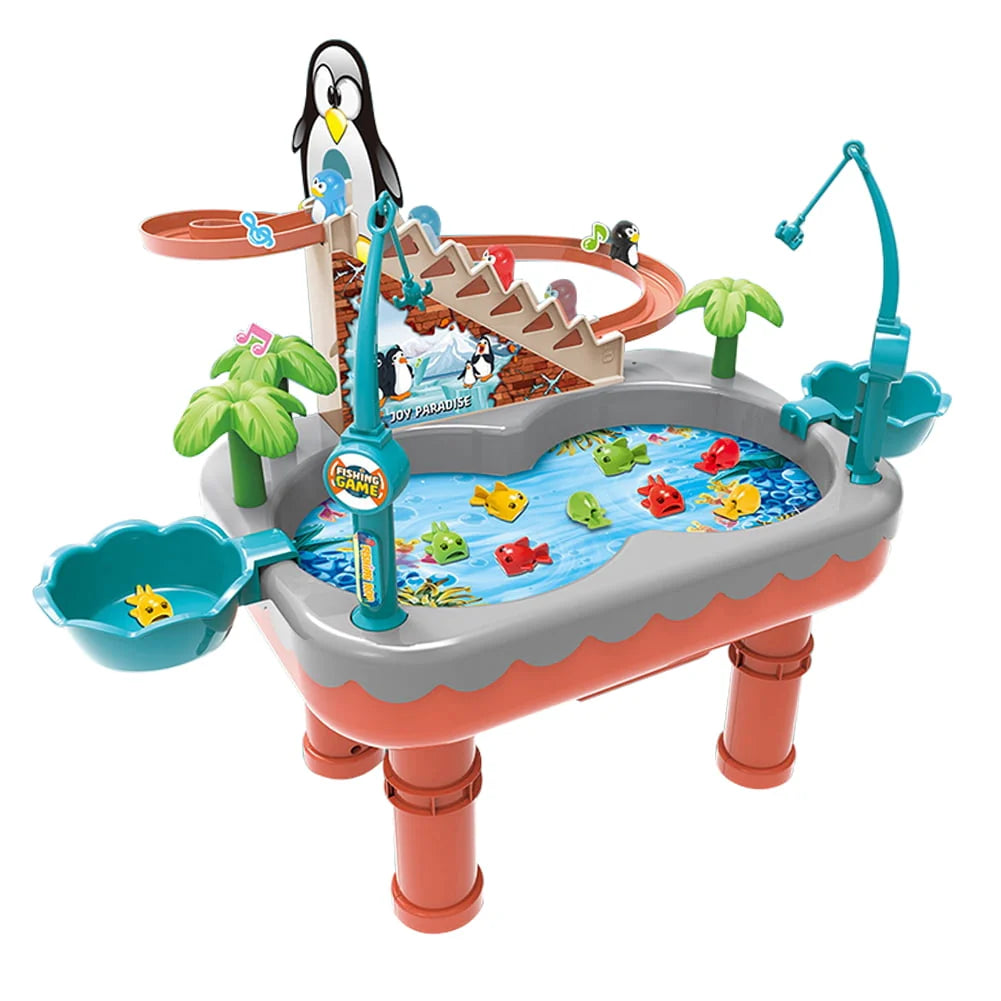 Toddler Toys Fishing Table Toys Water Table Pool Set X148
