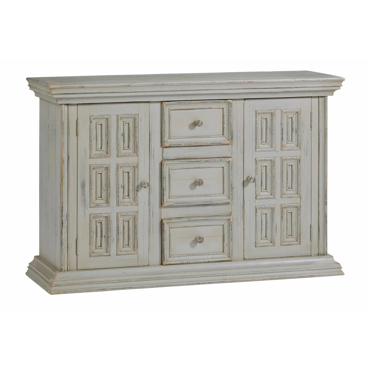 Antique Gray Wood Accent Credenza/Console W81355