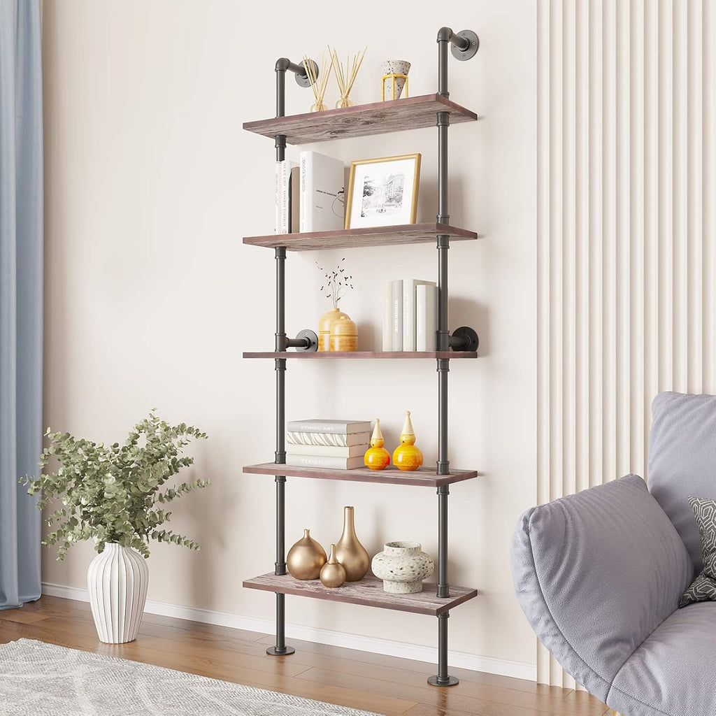 6 Tier Solid Wood Ladder Shelf V17188