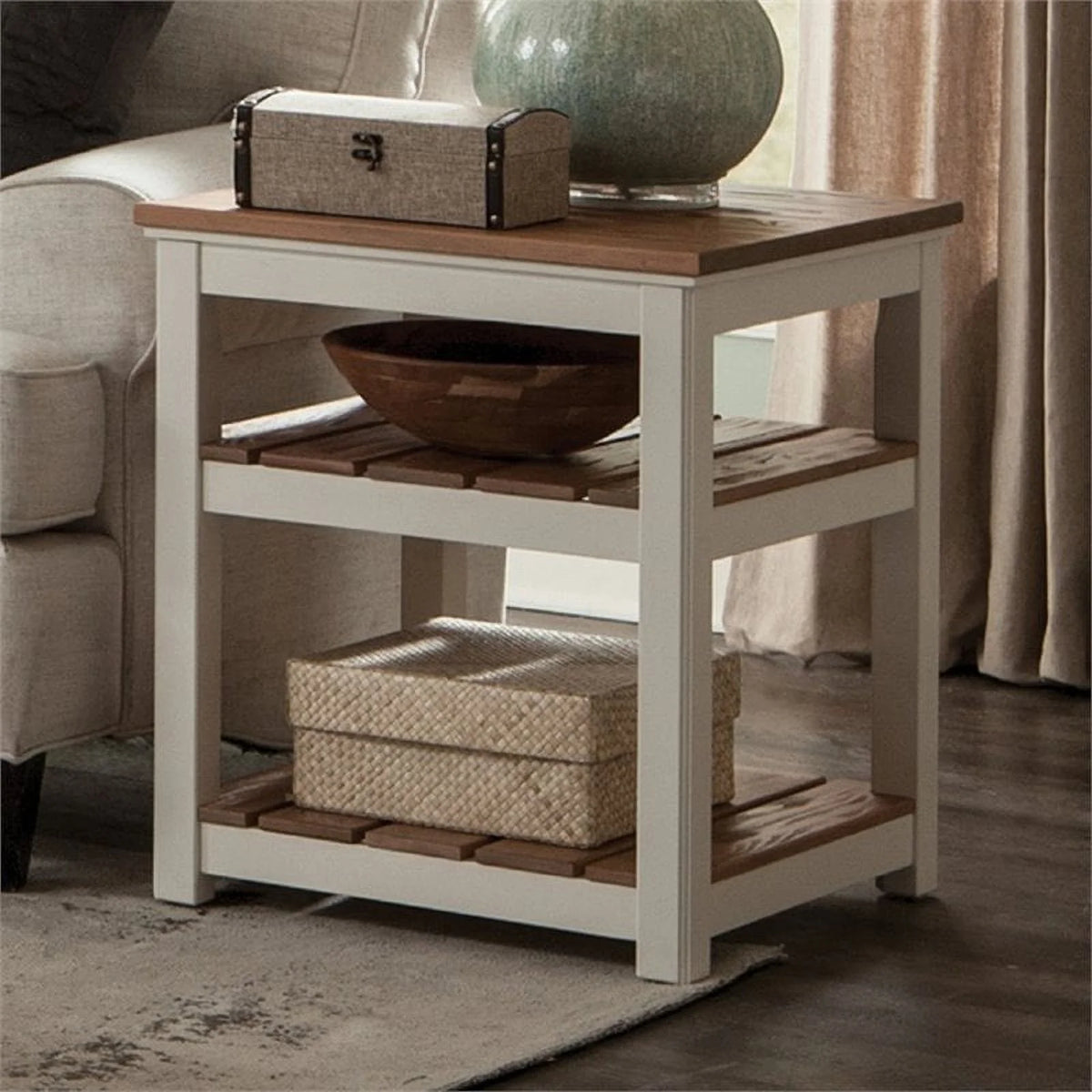 2-Shelf End Table Set of 2 D27011