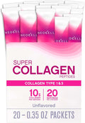 Unflavored Collagen Peptides Powder, 10 g Single-Serve Packet, 20 Servings J750